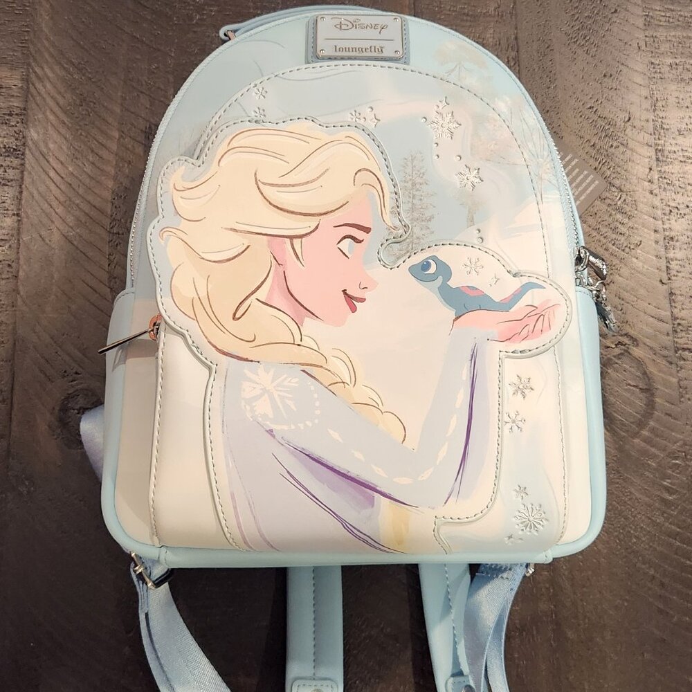 Loungefly Frozen 2 Elsa & Bruni Mini Backpack NWT